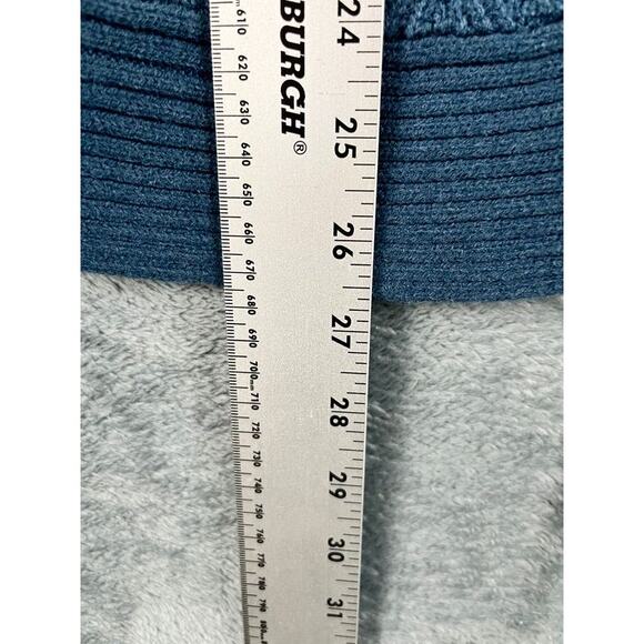 Women’s Lee Slate Blue Herringbone Knit Crewneck Sweater Small Excellent - Picture 8 of 9